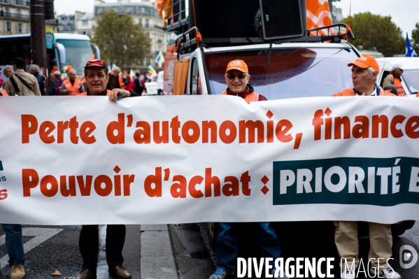 Manifestation nationale des retraités, Paris