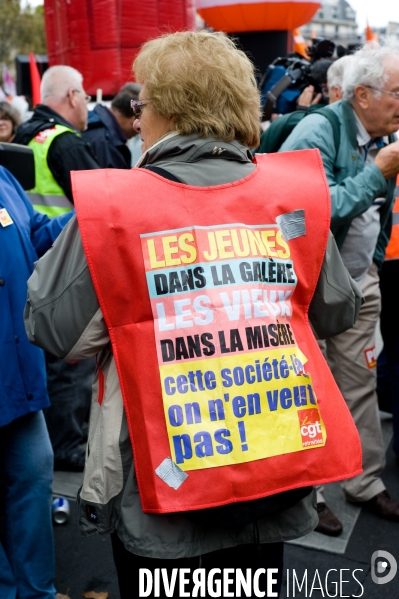 Manifestation nationale des retraités, Paris