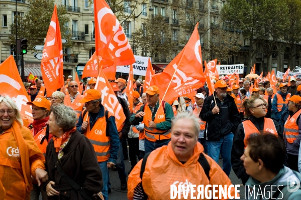 Manifestation nationale des retraités, Paris