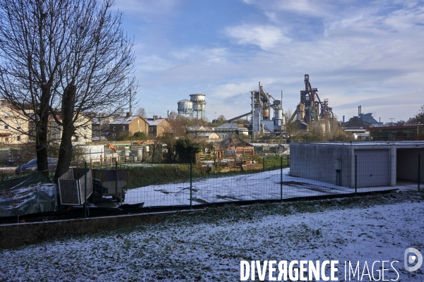 Autour de l ancien site sidérurgique des Haut-Fourneaux « du Patural » à Hayange, Serémange-Erzange et Florange, Moselle.