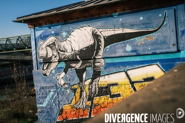 Illustration tourisme, architecture et street art en Seine Saint Denis