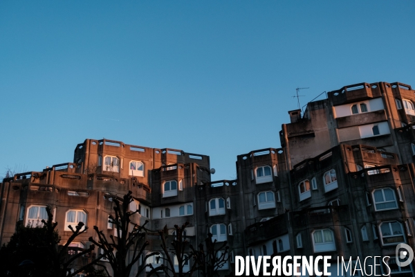 Ensemble architectural La Maladrerie a Aubervilliers