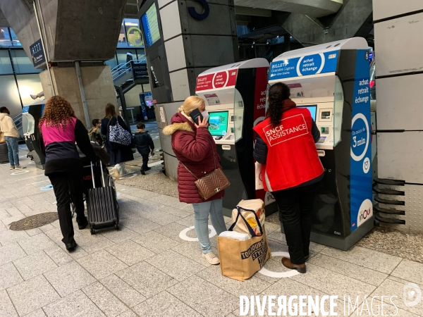 Sncf - la greve de noel