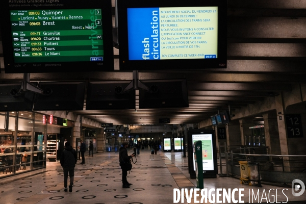 Sncf - la greve de noel