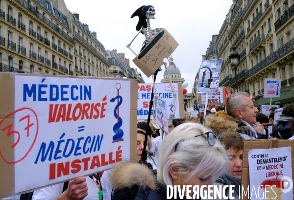 Manifestation nationale des médecins generalistes