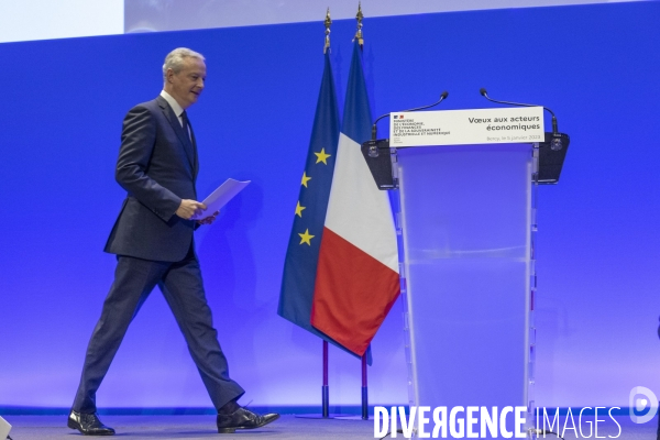 Voeux de Bruno Le Maire aux acteurs économiques