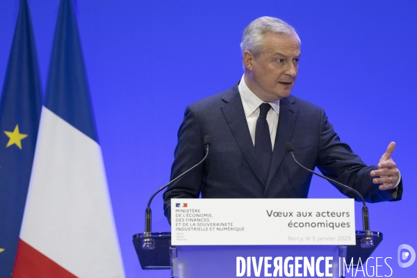 Voeux de Bruno Le Maire aux acteurs économiques