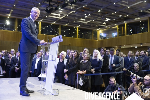 Voeux de Bruno Le Maire aux acteurs économiques