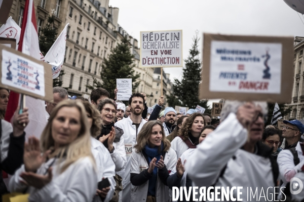 Manifestation des médecins libéraux