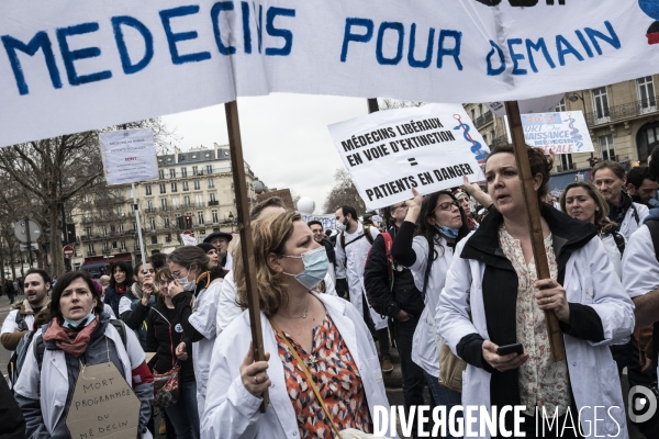Manifestation des médecins libéraux