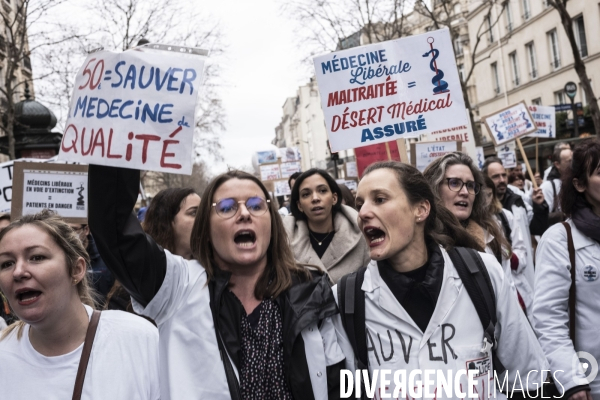 Manifestation des médecins libéraux