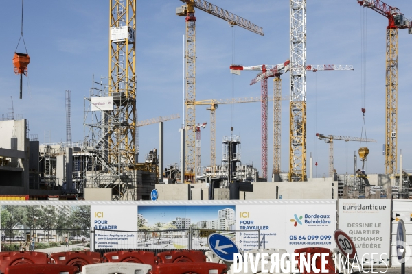 Construction du nouveau quartier Deschamps-Belvédère sur la rive droite de la Garonne