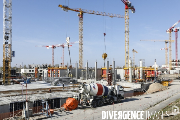 Construction du nouveau quartier Deschamps-Belvédère sur la rive droite de la Garonne