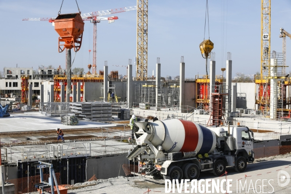 Construction du nouveau quartier Deschamps-Belvédère sur la rive droite de la Garonne