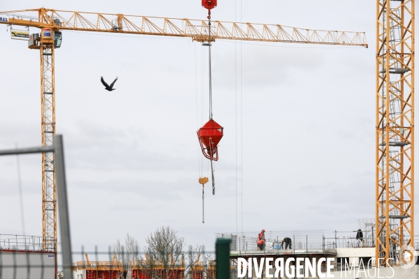 Construction du nouveau quartier Deschamps-Belvédère sur la rive droite de la Garonne