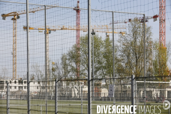 Construction du nouveau quartier Deschamps-Belvédère sur la rive droite de la Garonne