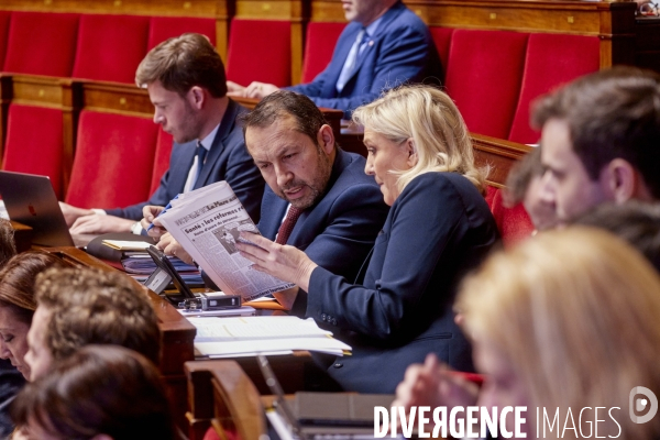 Niche parlementaire du RN  à l  Assemblée Nationale