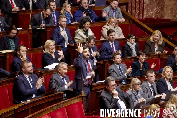 Niche parlementaire du RN  à l  Assemblée Nationale