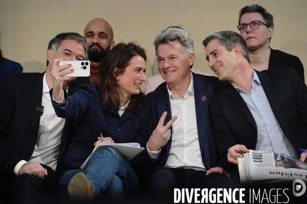 Meeting commun de la nupes contre la reforme des retraites