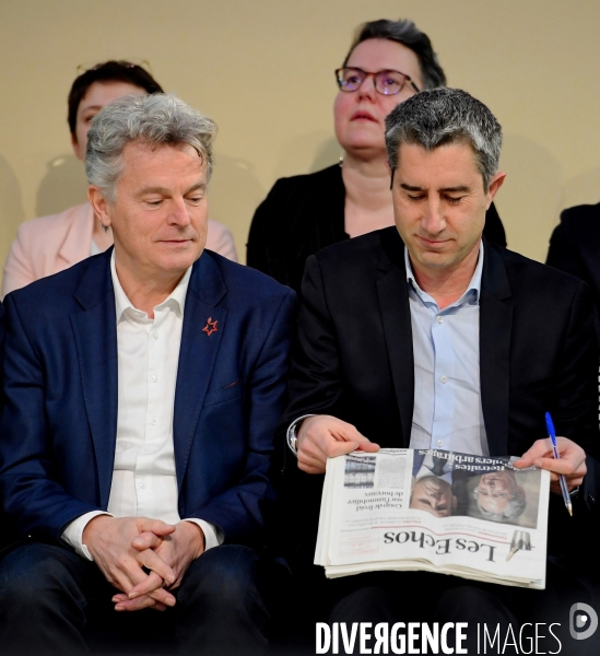 Meeting commun de la nupes contre la reforme des retraites