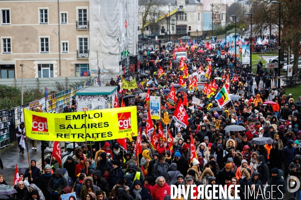 Manifestation contre la réforme des retraites à Nantes