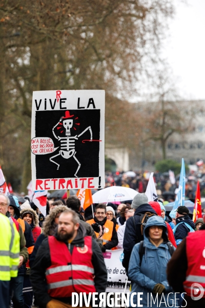 Manifestation contre la réforme des retraites à Nantes