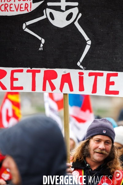 Manifestation contre la réforme des retraites à Nantes