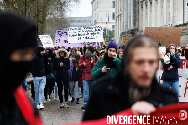 Manifestation contre la réforme des retraites à Nantes