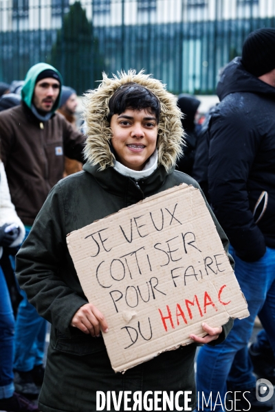 Manifestation contre la réforme des retraites à Nantes