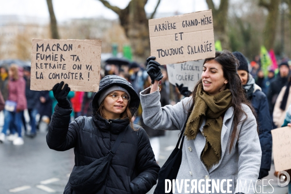 Manifestation contre la réforme des retraites à Nantes