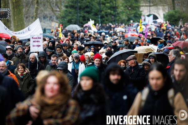 Manifestation contre la réforme des retraites à Nantes