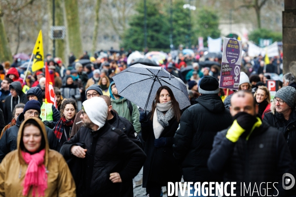 Manifestation contre la réforme des retraites à Nantes