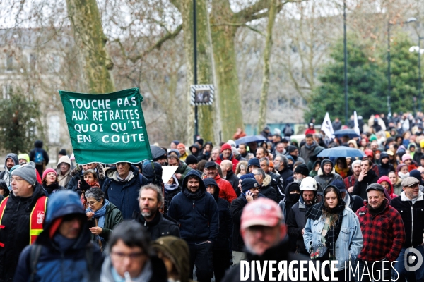 Manifestation contre la réforme des retraites à Nantes
