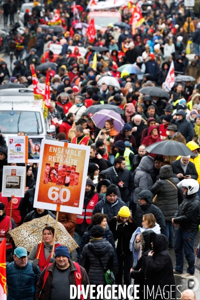 Manifestation contre la réforme des retraites à Nantes