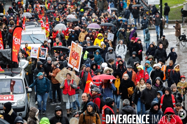 Manifestation contre la réforme des retraites à Nantes