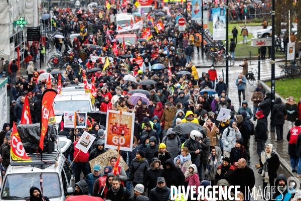 Manifestation contre la réforme des retraites à Nantes