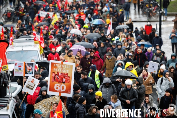 Manifestation contre la réforme des retraites à Nantes