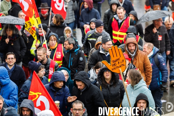 Manifestation contre la réforme des retraites à Nantes