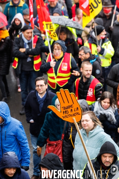 Manifestation contre la réforme des retraites à Nantes