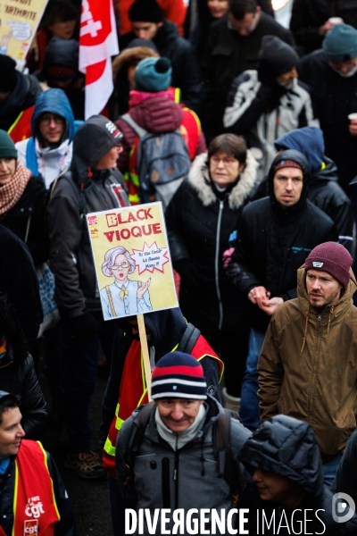 Manifestation contre la réforme des retraites à Nantes