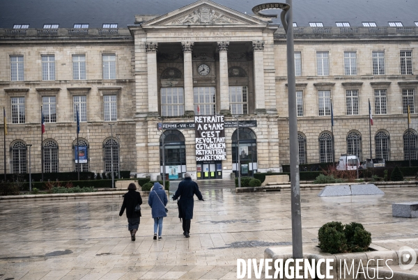 Manifestation contre la réforme des retraites à Rouen