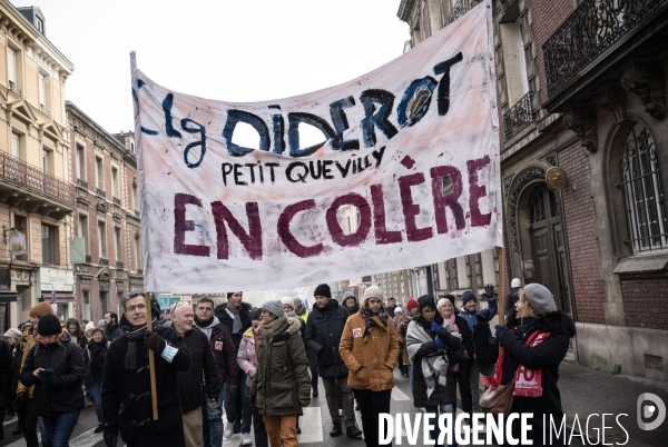 Manifestation contre la réforme des retraites à Rouen