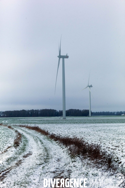 Eoliennes et neige