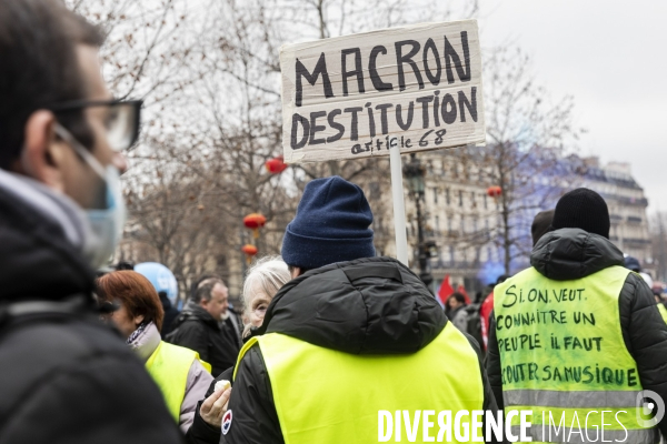 Manifestation contre la réforme des retraites