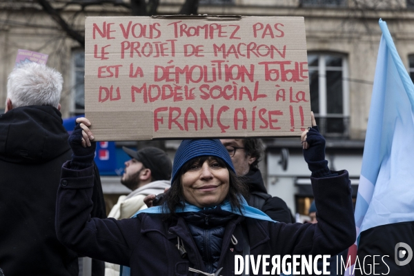 Manifestation contre la réforme des retraites