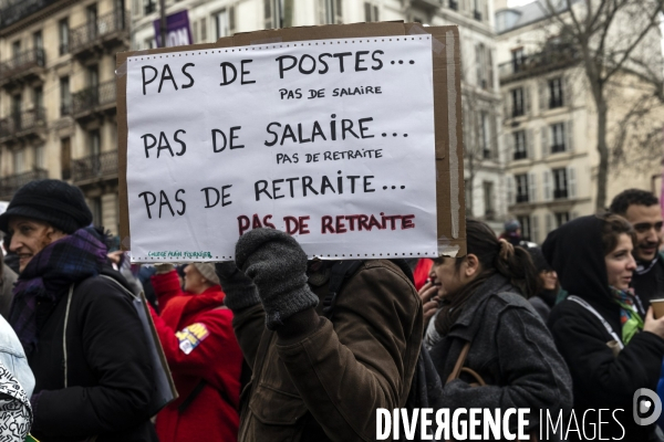 Manifestation contre la réforme des retraites