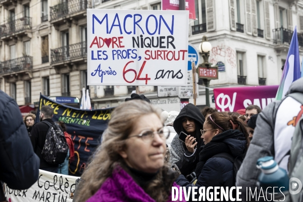 Manifestation contre la réforme des retraites