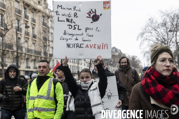 Manifestation contre la réforme des retraites