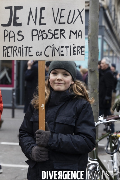 Manifestation contre la réforme des retraites