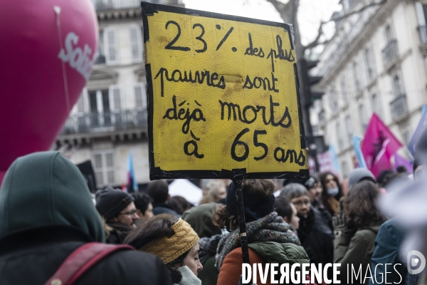 Manifestation contre la réforme des retraites